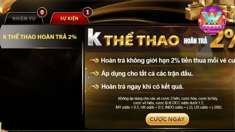 Tham gia khuyến mãi để nhận quà mỗi ngày